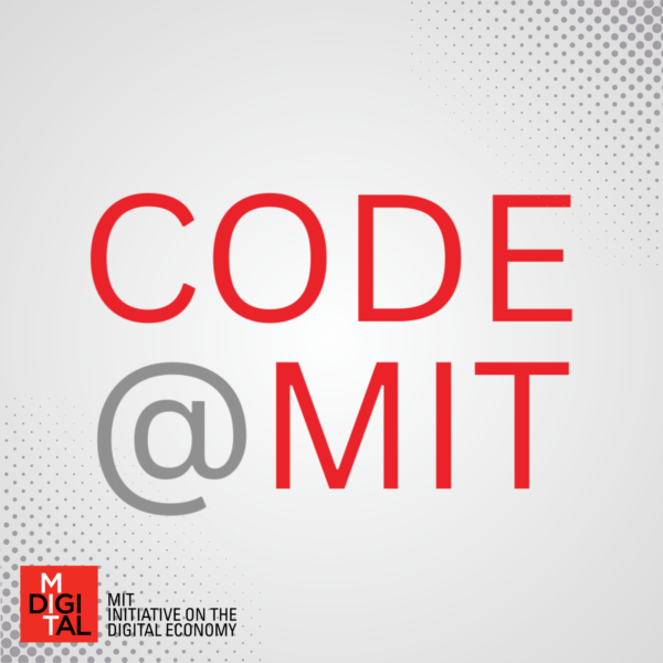 Code at MIT logo, hosted by the MIT Initiative on the Digital Economy