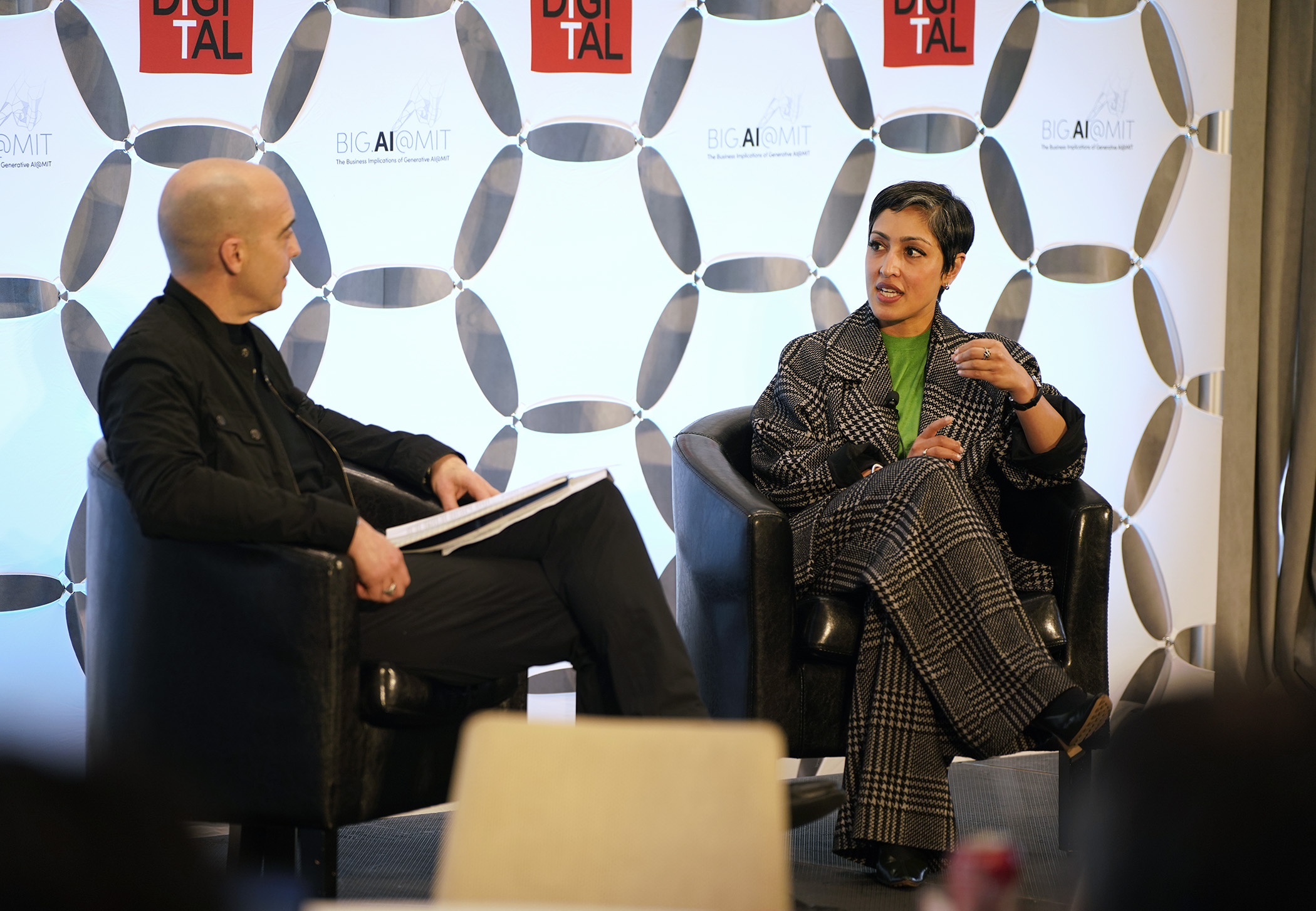 Dr. Rummam Chowdhury speaks with MIT IDE Director Sinan Aral about human-AI connections at BIGAI@MIT2026