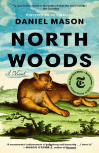 North Woods book cover with a mountain lion lying on grass